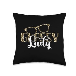 Glassy Lady Eye Glasses Eye Care Optician Optometrist Throw Pillow