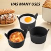 3 Stück Silikonschüssel-Eierform, Eierform, Backen-Mini-Kuchenform, Silikon-Eierform, Luftfritteuse-Eierkocher, kann zur Herstellung