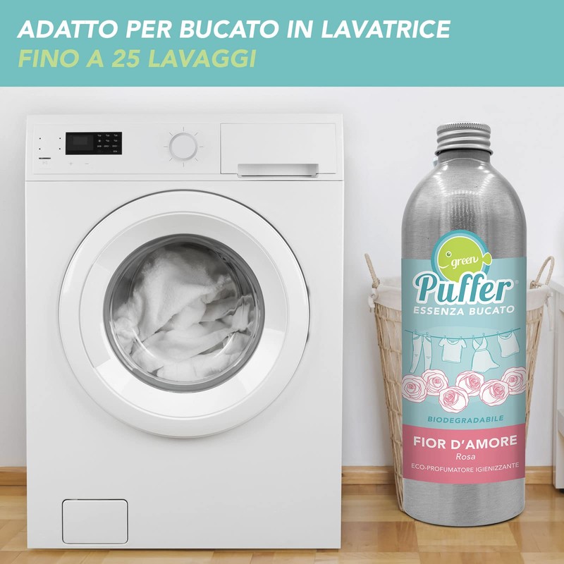 Green Puffer ESSENZA BUCATO FIOR D'AMORE for laundry and small