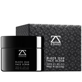 ZOUSZ ZOUSZ Black Oud Charcoal Mens Face Scrub Mask C Exfoliating Clay Face Mask & Deep Cleansing Facial Scrub with Activated Charcoal, Salicylic Acid & Hyaluronic Acid C Revitalize skin C 50ml