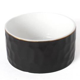 Paper Clip Holder, Ceramic Paperclip Holders, Paper Clip Organizer for Desk, Cute Paper Clip Dispenser, Black