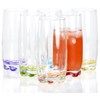 Vibrant Splash Water, Beverage Highball Glasses, 13.25 Ounce - Set