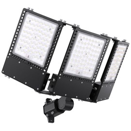 SOLLA 2025 New Upgraded 300W Dusk to Dawn LED Parking Lot Light 45000lm 5000K, ETL, IP67 Waterproof Adjustable 3-Head Street Lights Outdoor, Pole & Wall-Mounted Security Flood Lights for Yard