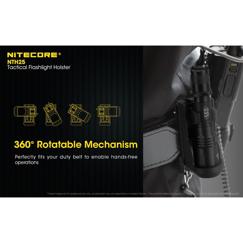 Nitecore NTH25 Rotary Flashlight Holster for P20ix P20i P23i and