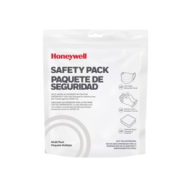 Howard Leight Honeywell Multi-Item PPE Safety Pack with 3 Adult Mask, 3 Pairs of Gloves & 5 Wipes (RWS-50101)