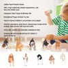 10PCS Mini Dog Figurines Toy Set Hand Painted Plastic Simulation