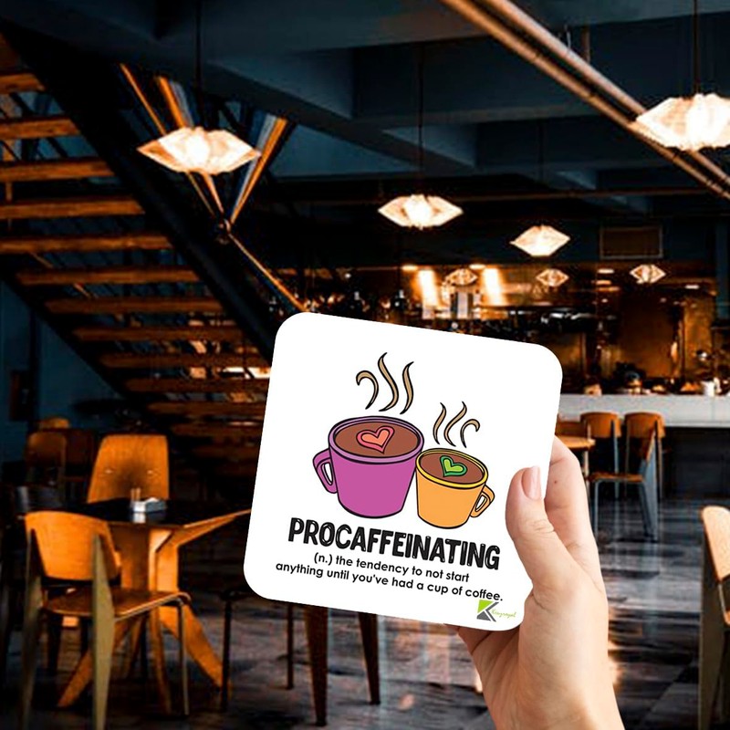 CS233 Defination procaffeinating Novelty Funny Coffee Tea Drink Gift Glossy