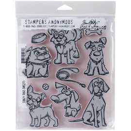 Stampers Anonymous CMS Set StampersA Cling Stamp THoltz Crazy Dogs