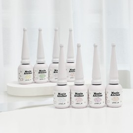 Marizel Marie’s Atelier Marigel Glitter Fairy Gel Nail Set of 8 / 마리의 아틀리에 마리젤 글리터 페어리 젤네일 8종 세트