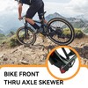 equlup Quick Release Thru Axle, M15x1.5 Thread Bikes Front Thru