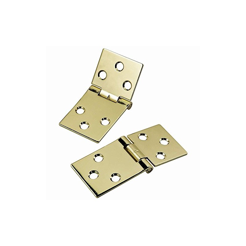 Brass-Plated Drop Leaf Hinges for Shaped Edges