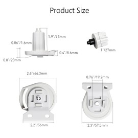 SL10 Roller Shade Clutch Repair Kit for 1-1/8 Inch(28mm) Tube-White