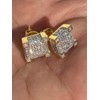Woman's & Men's Real Solid 925 Silver 14k Gold Iced