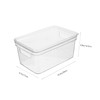 CAXUSD Transparent Desktop Storage Box Multi-function Sundries Organizer Stackable Container