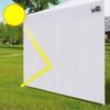 Eurmax USA 10FT Instant Canopy SunWall with Middle Zipper, Removeable