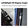 MISYNLON 2Pack Right Angle USB A to USB C Adapter,