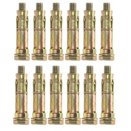 12PCS M10x70 Expansion Eye Bolts Shield Anchor Bolts Lifting Eyebolt Heavy Duty Extension Anchor Bolts Lift Thread Screws for Various Lifting Equipment