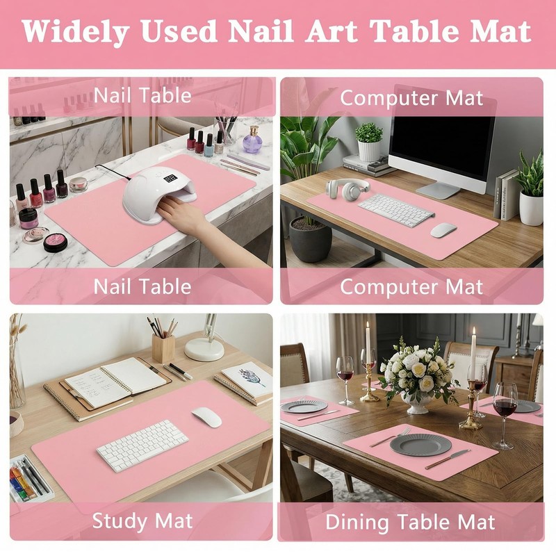 Sorcristy Nail Arm Rest Pad Hand Cushion Table Mat PU