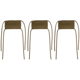 Adjustable Cotton Blend Face Cover 3-Pack, Green Twill, Green Twill, One Size