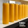 7-Day Pure Beeswax Yartzeit Candle - Unscented Devotional Prayer Candle