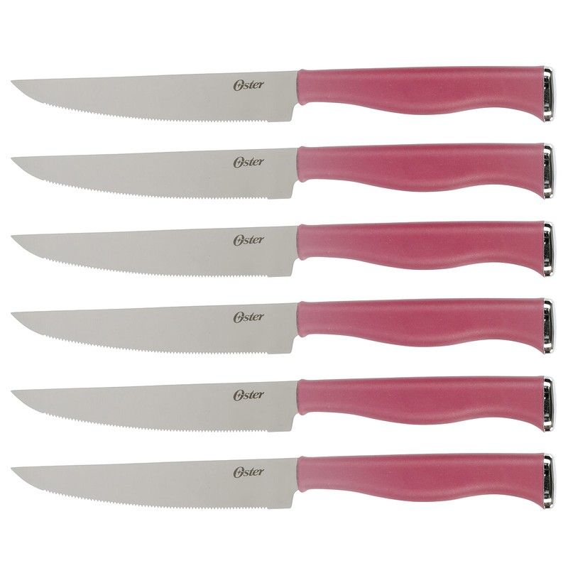 Oster Langmore 15 Piece Stainless Steel Cutlery Knife Block Set