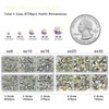 6736pcs Hotfix Rhinestones Flatback,Clear AB Rhinestones for Crafts Clothes Mixed