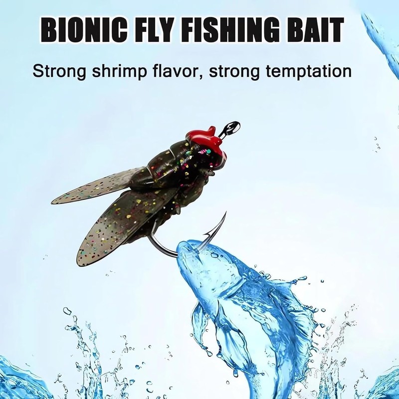 Bionic Fly Fishing Bait,20pcs Fly Fishing Flies, Bionic Flies Fishing