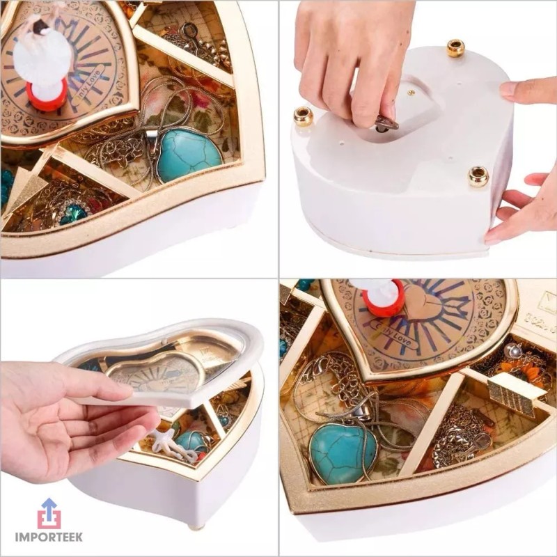 Importeek 5pz Caja Musica Cuerda Decoracion Adorno Bailarina Alhajero