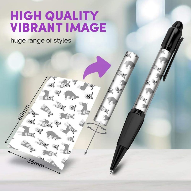 Destination Vinyl ltd 1 x Black Ballpoint Pen - Schnauzer