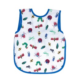 BapronBaby Eric Carle Bug World Bapron - No Neck Tie Safer Bib for Baby & Toddler - Soft Waterproof Stain Resistant - Machine Washable - Sz Preschool 3-5yrs