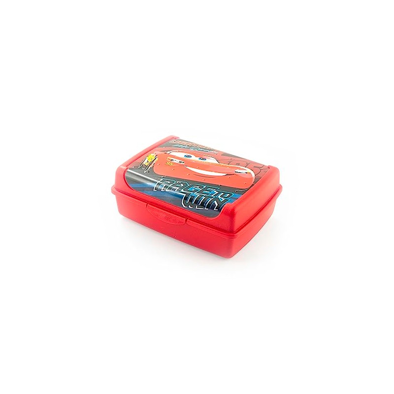 Lulabi Cars Race to Win Lunch Box, Polypropylene, 17 x