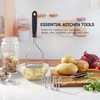 2PCS Potato Masher, OLULU Heavy Duty Stainless Steel Mashed Potatoes