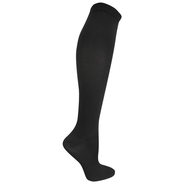 Dr. Scholl's womens Compression Knee High Socks, Black, 4 10 US