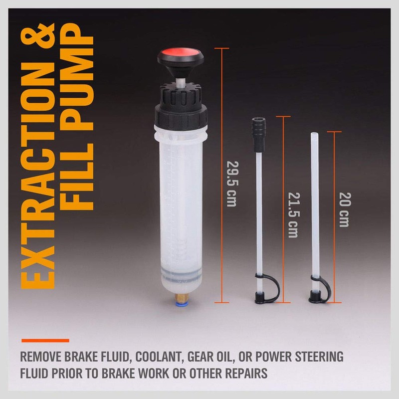HORUSDY 200cc Waste Fluid Extractor Pump, Manual Vacuum Suction Pump