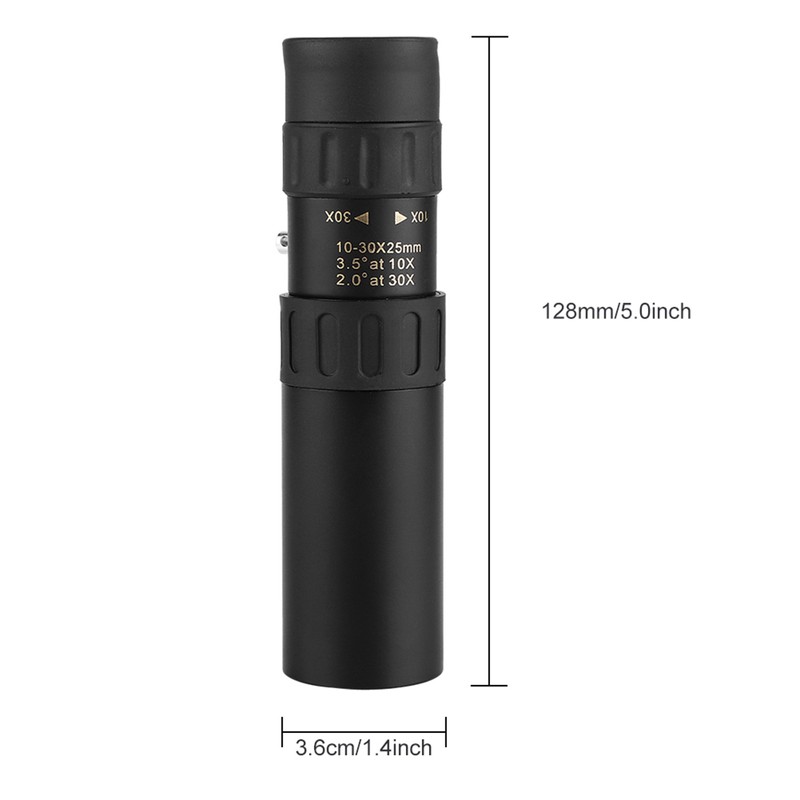 10‑30x25 Zoom Night Vision Monocular High Definition Portable Pocket Telescope