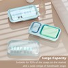 AIDIMMING Large Double Soap Dish, Shampoo and Conditioner Bar Holder