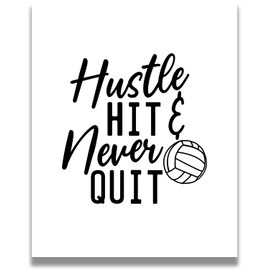 Govivo Motivational wall art - volleyball gifts for teen girls - volleyball decorations - beach volleyball gifts - gifts for a referee - senior night volleyball gifts - 11x14 unframed print