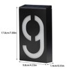 Solar House Number Solar Powered 1000mAh Rechargeable LED Illuminated Address