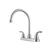 Pfister Pfirst Series Kitchen Sink Faucet, 2-Handle, High Arc, 3-Hole,