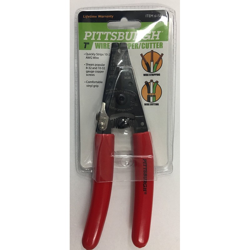 Pittsburgh 7" Wire Stripper with Cutter