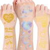 4sheet Gold+silvery Bachelorette Temporary Tattoos,Bridesmaid Favor + Bride To Be,Bride