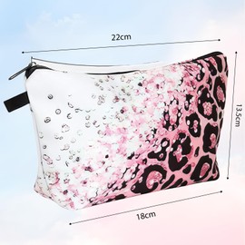 Small Travel Makeup Bag for Purse, Cute Cosmetic Bag for Women, Make Up Pouch, Makeup Brush Organizer Bags, Skincare Toiletry Bag, Makeup Bag, Cosmetic Bags