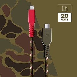 Skullcandy Line+ Cable Lightning trenzado, 15 W USB C a Lightning, 6 pies - Edición estándar