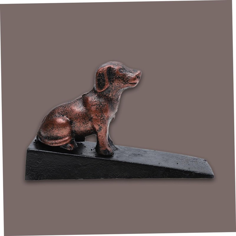 COHEALI Heavy Duty Cast Iron Door Stop Dog Ornament Prevents