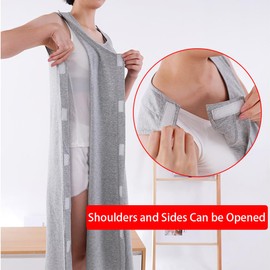AUSTYLCO Women’s Shoulder Snap-Access Tank Tops,Post Surgery Shirts Tear Away Chemo Shirt Clothes for Shoulder Surgery Recovery,Broken Arm,Disabled People,Arthroscopic Surgery Recovery