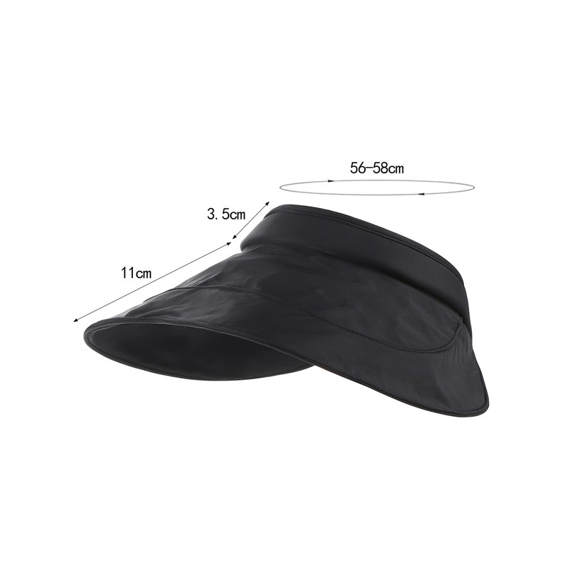 haozaikeji Sun Visor Hat Roll Up Foldable Summer Beach Cap