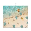 Sea Turtles Beach Dish Drying Mat for Kitchen Counter Washable