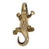 Alligator Doorbell Ringer - Brass,