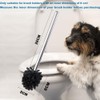 Einesin Set of 4 Toilet Brushes, Black, Toilet Brush, Stainless