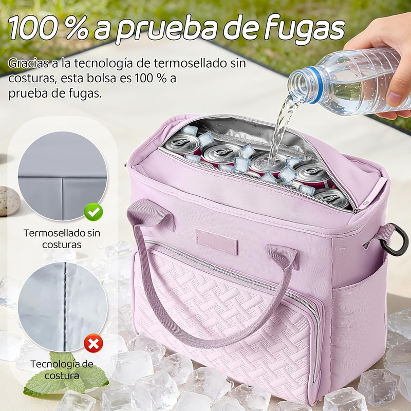 Loncheras para Mujer，Bolsa de Almuerzo，Lonchera Termica Grande